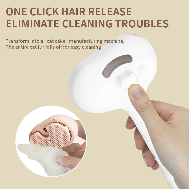 3-in-1 Pet Steam Brush for Dogs and Cats
