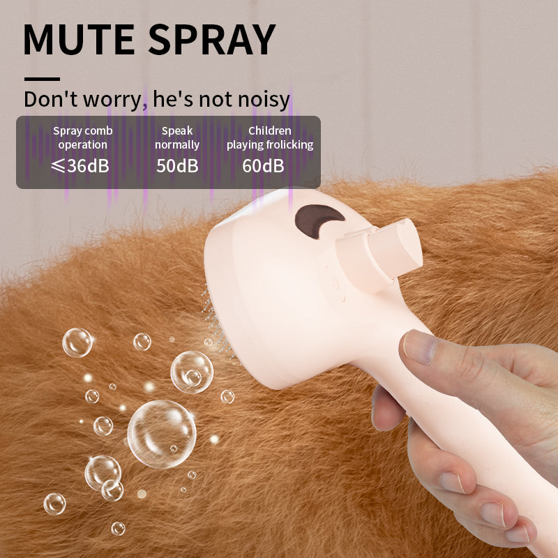 3-in-1 Pet Steam Brush for Dogs and Cats